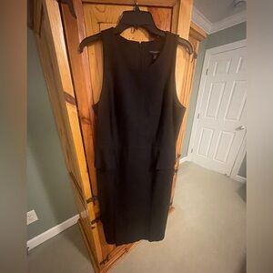 Women's Banana Republic Black Peplum Sheath Dress - Size - 14 - NWT
